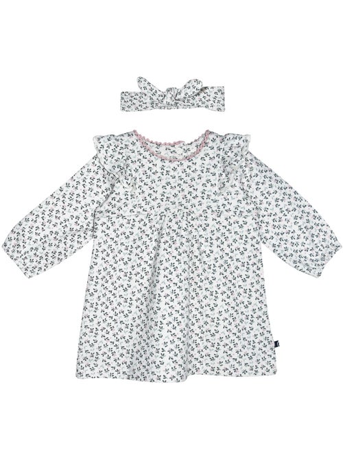 Robe bandeau samentha interlock manches longues - Kiabi
