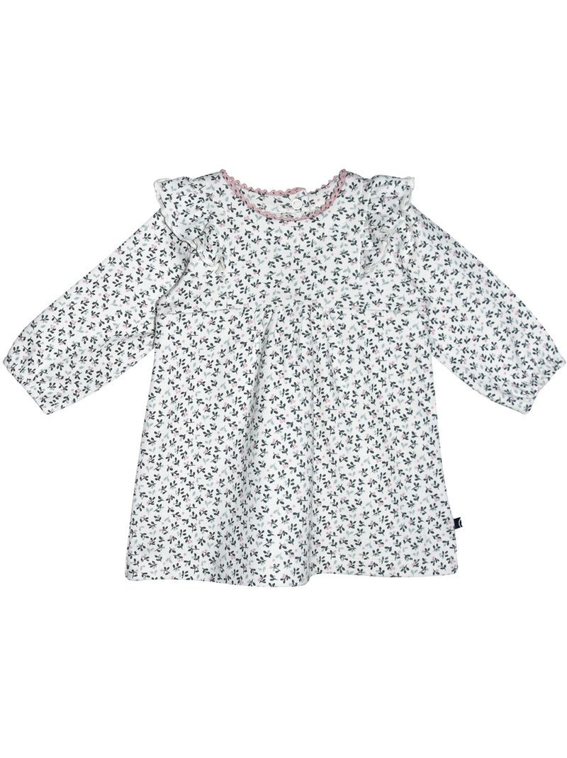 Robe bandeau samentha interlock manches longues Vert - Kiabi