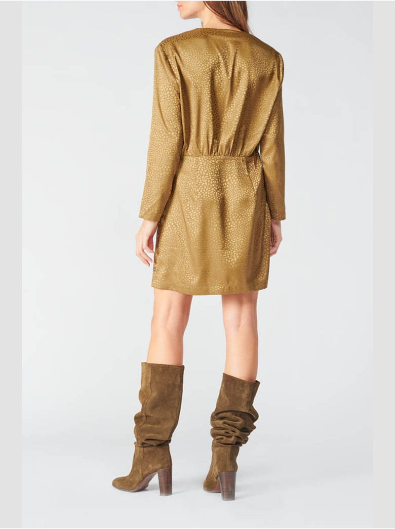 Robe BAZ droite 'Le Temps Des Cerises' Marron - Kiabi