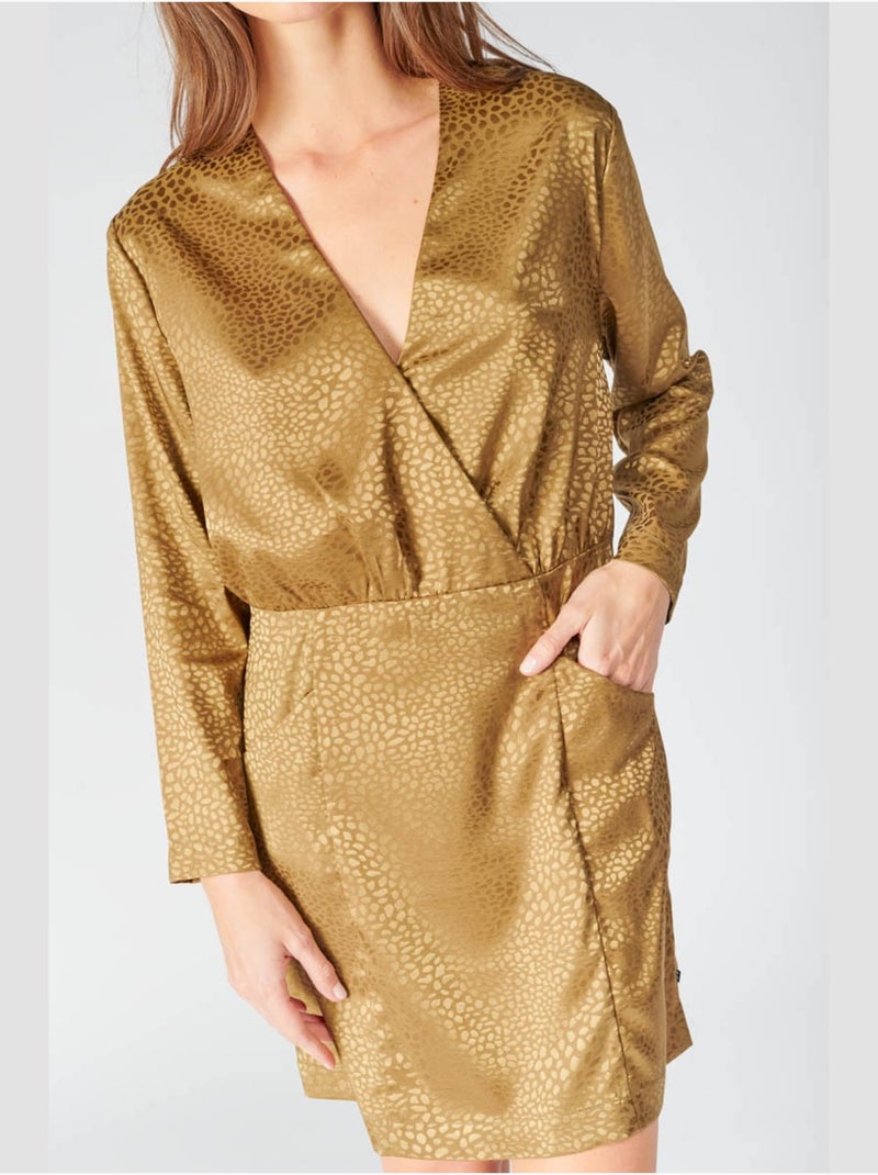 Robe BAZ droite 'Le Temps Des Cerises' Marron - Kiabi