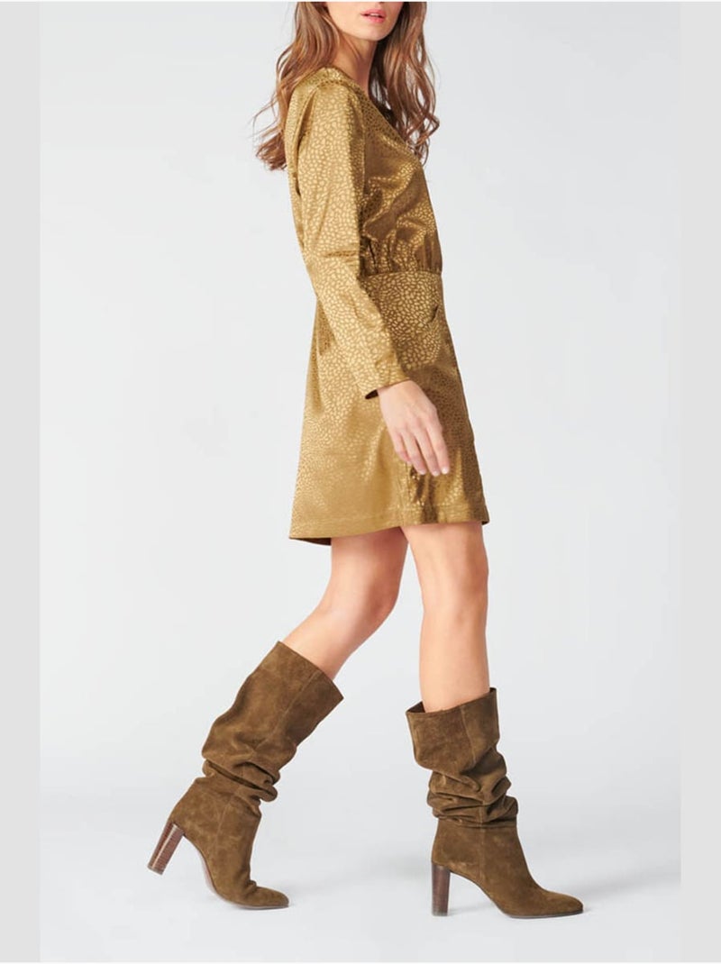 Robe BAZ droite 'Le Temps Des Cerises' Marron - Kiabi