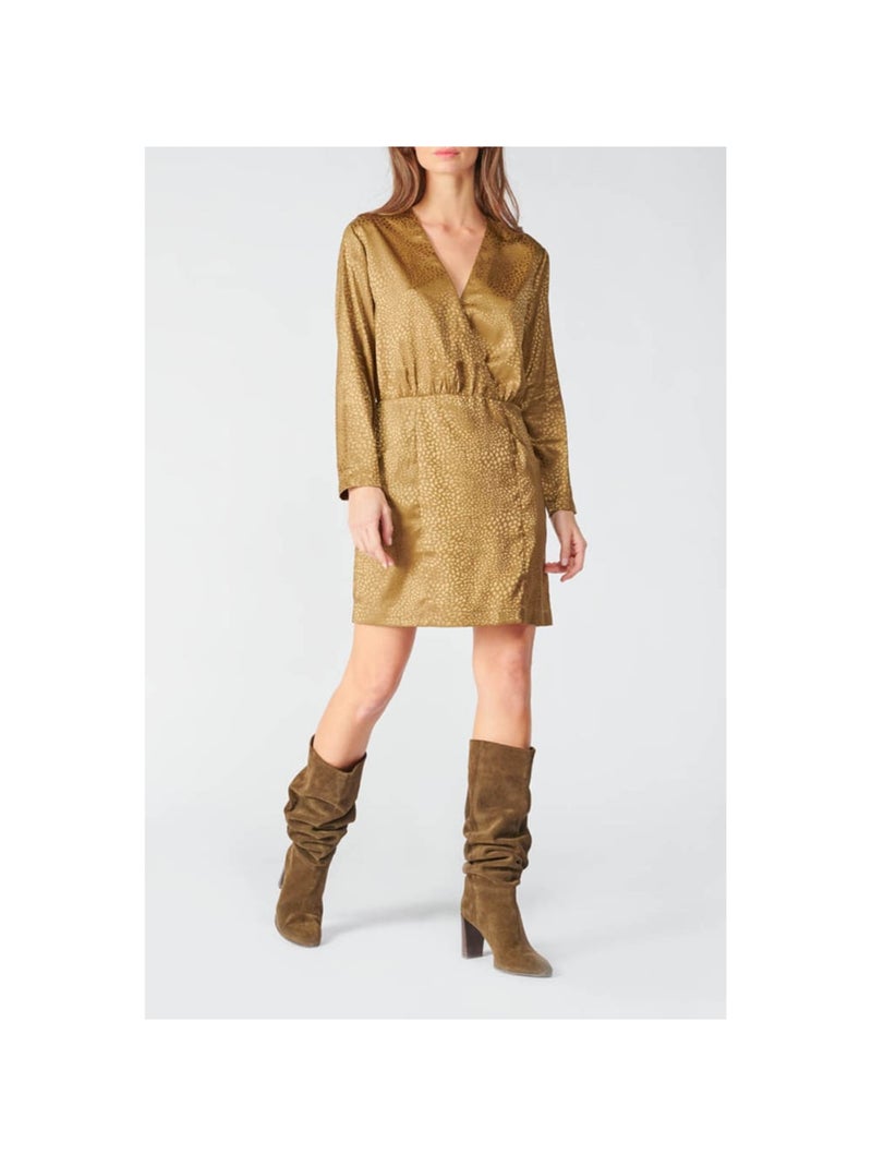 Robe BAZ droite 'Le Temps Des Cerises' Marron - Kiabi