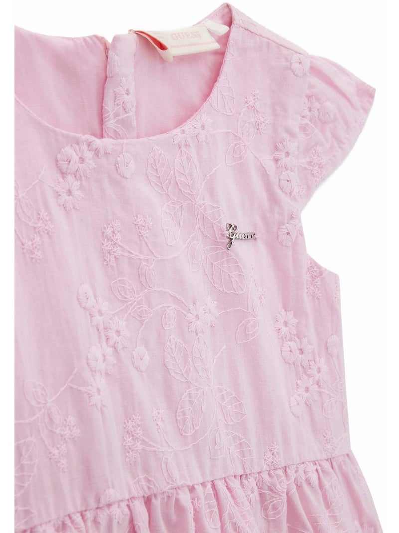 Robe Bébé à broderies - Guess kids Vert - Kiabi