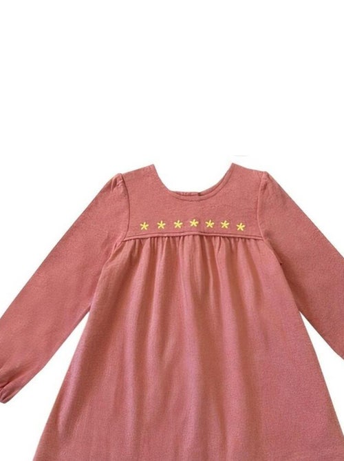 Robe Bébé à Manches Longues en Coton Bio - Kiabi