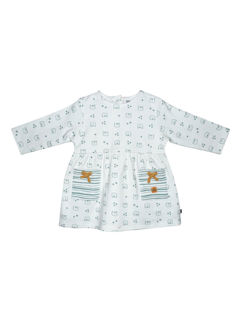 ROBE BEBE + BANDEAU FINLANDE Blanc - Kiabi