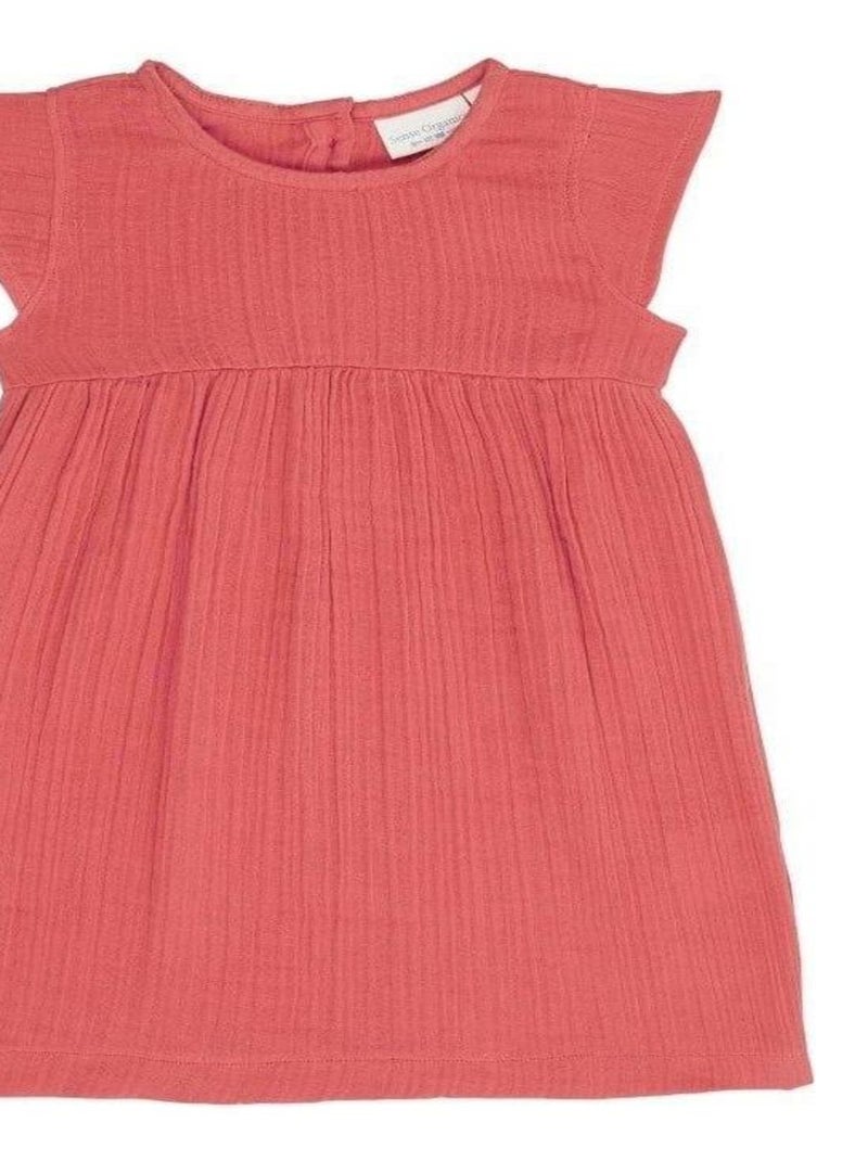 Robe Bébé Bio Rouge Coquelicot Rouge - Kiabi