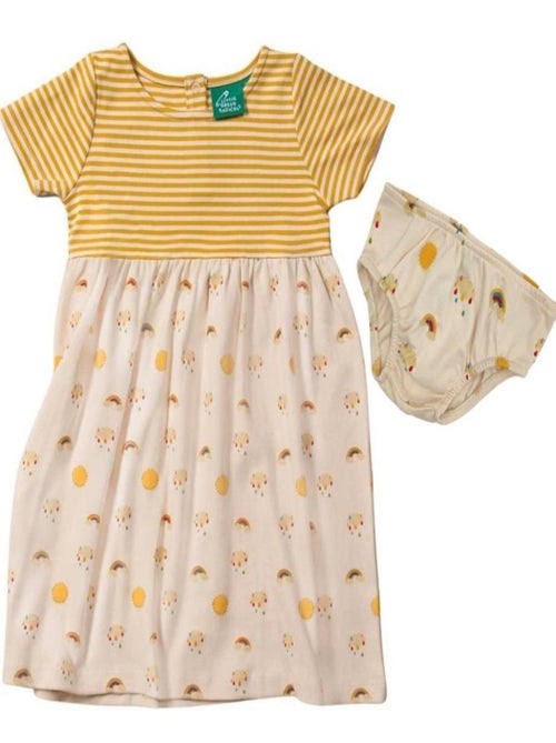 Robe Bébé & Bloomers Bio Sunshine - Kiabi
