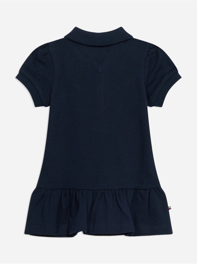 Robe Bébé col polo - Tommy jeans Bleu foncé - Kiabi