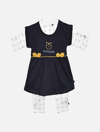 ROBE BEBE + COMBINAISON FEROE