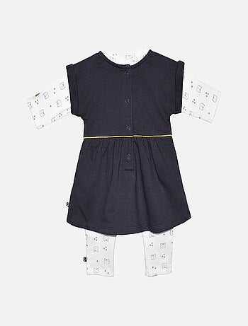 ROBE BEBE + COMBINAISON FEROE
