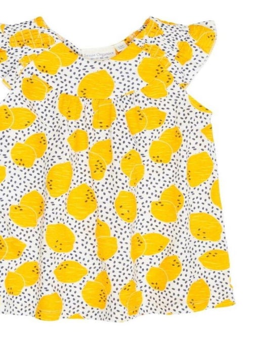 Robe Bébé en Coton Bio Citron - Kiabi