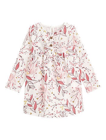 Robe bébé en gaze de coton Birdy