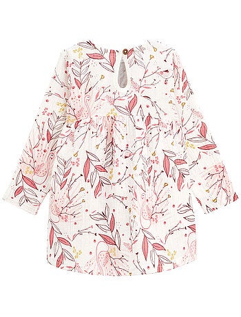 Robe bébé en gaze de coton Birdy