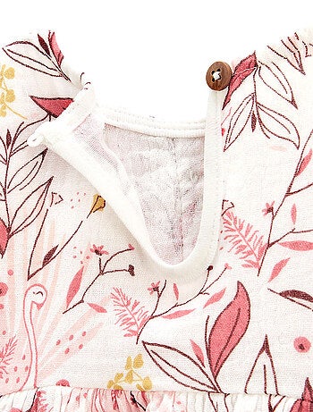 Robe bébé en gaze de coton Birdy