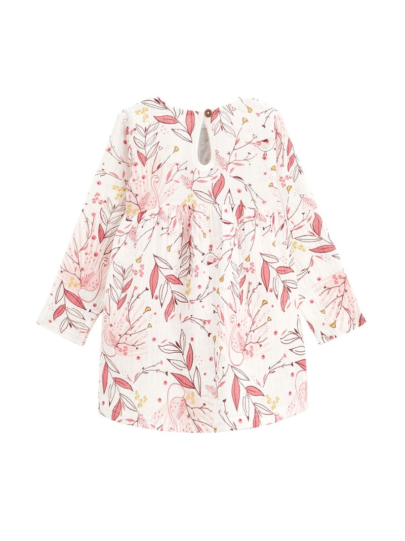 Robe bébé en gaze de coton Birdy Rose - Kiabi