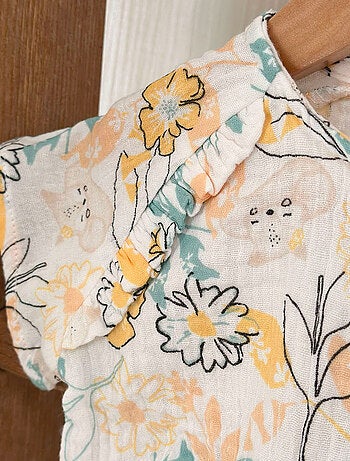 Robe bébé en gaze de coton Capucine