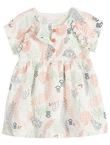 Robe bébé en gaze de coton Cilaos