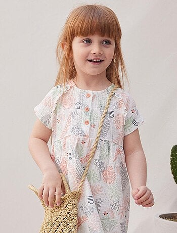 Robe bébé en gaze de coton Cilaos