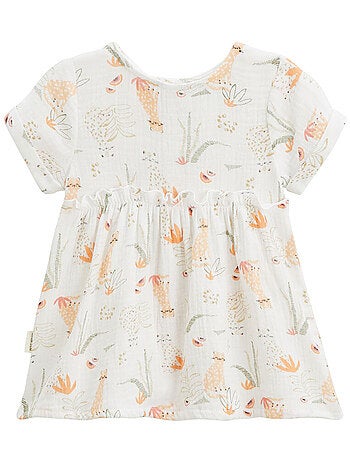 Robe bébé en gaze de coton Sierra