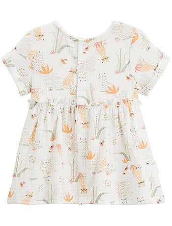 Robe bébé en gaze de coton Sierra