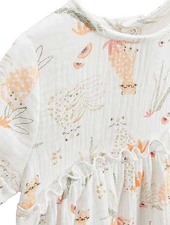 Robe bébé en gaze de coton Sierra
