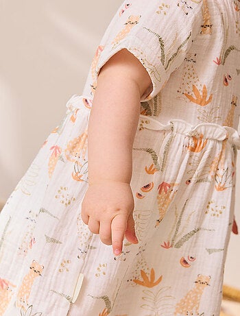 Robe bébé en gaze de coton Sierra