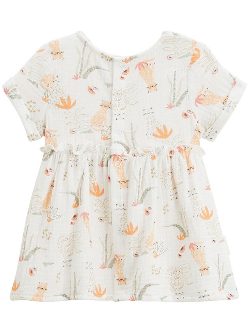 Robe bébé en gaze de coton Sierra Ecru - Kiabi