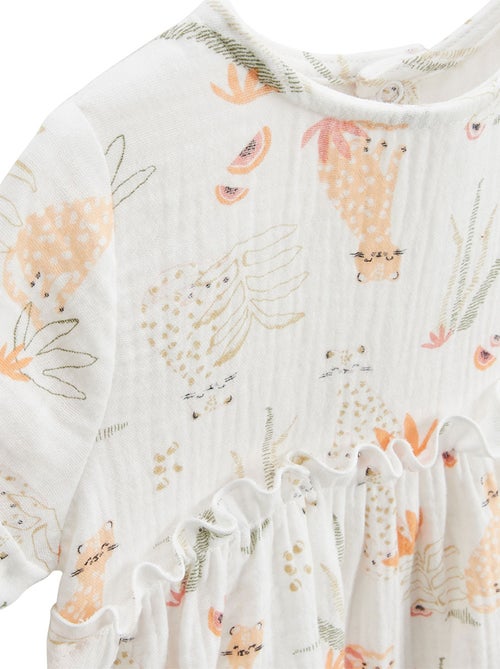 Robe bébé en gaze de coton Sierra - Kiabi