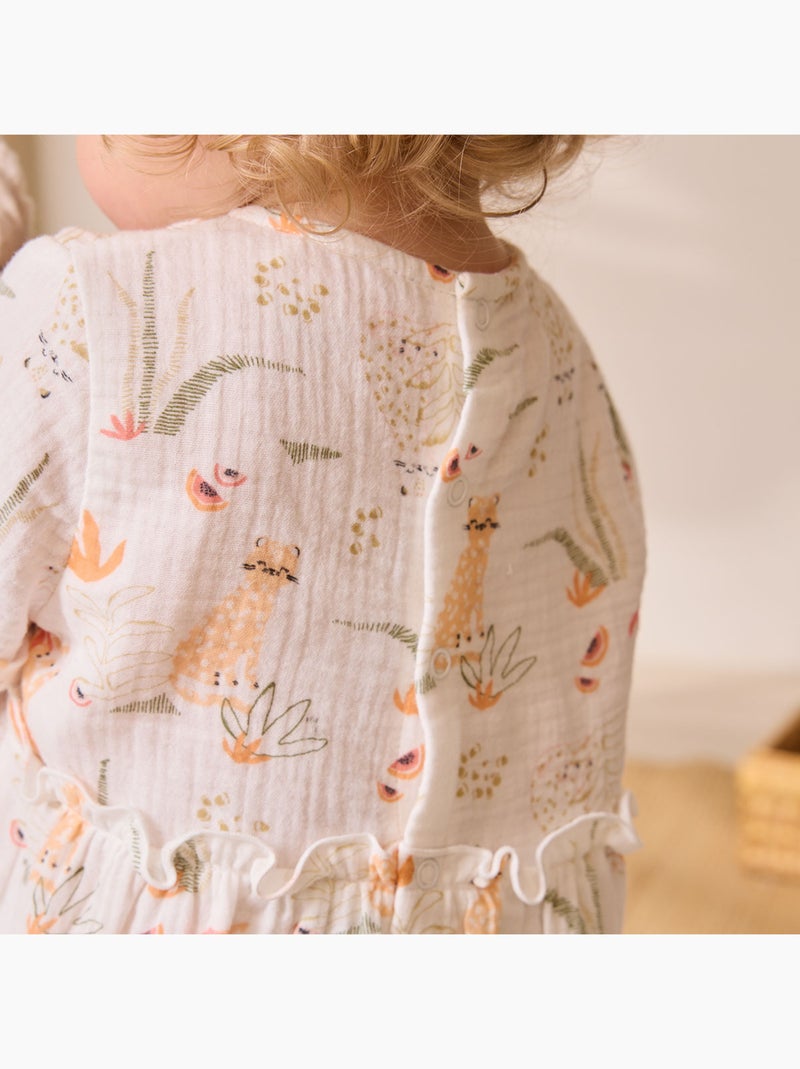 Robe bébé en gaze de coton Sierra Ecru - Kiabi