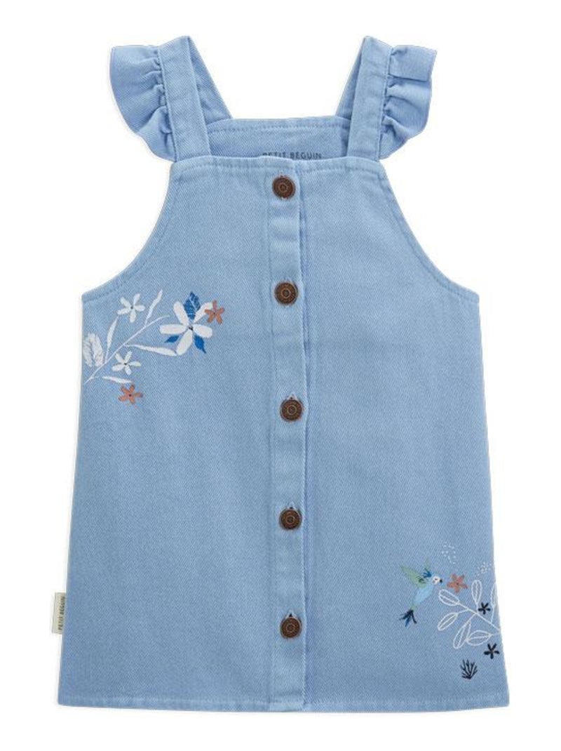 Robe bébé en jean bleue Océan d'amour Bleu - Kiabi