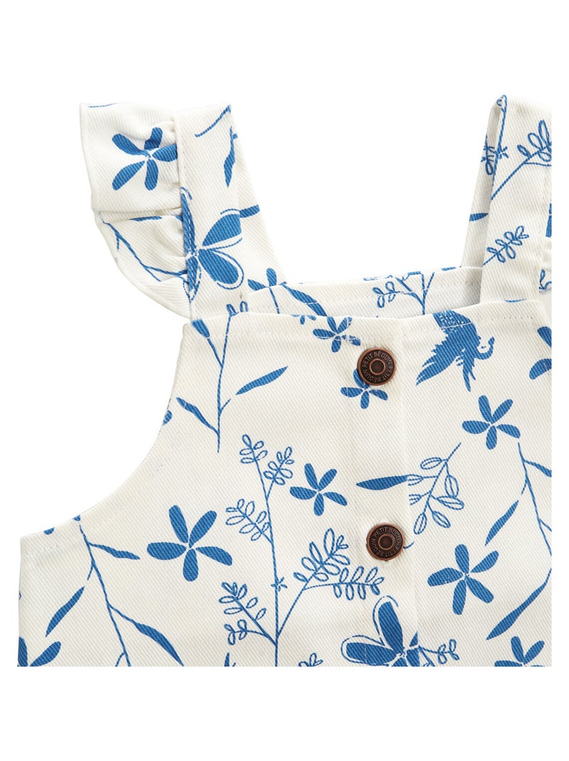 Robe bébé en jean écrue Océan d'amour Ecru - Kiabi