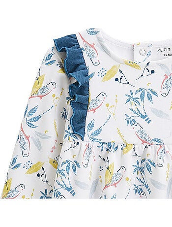 Robe bébé en molleton Bianca