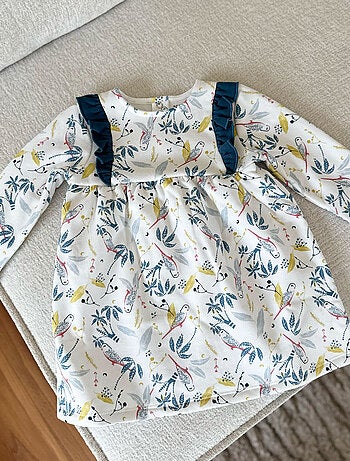 Robe bébé en molleton Bianca