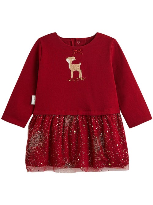 Robe bébé en molleton et tulle grace - Kiabi Robe bébé en molleton et tulle grace - Kiabi