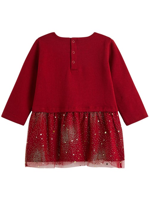 Robe bébé en molleton et tulle grace - Kiabi Robe bébé en molleton et tulle grace - Kiabi