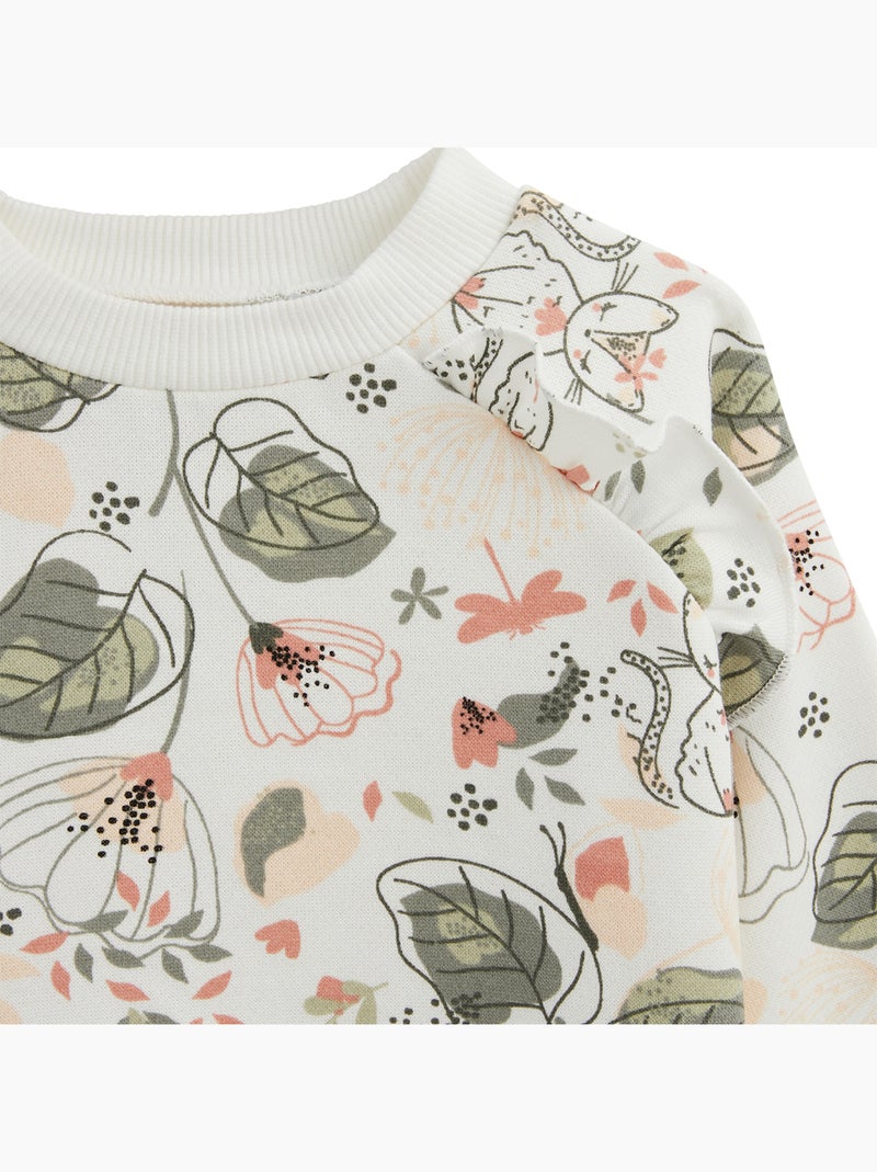 Robe bébé en molleton Lily Ecru - Kiabi