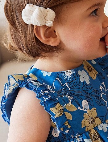 Robe bébé en popeline Flora