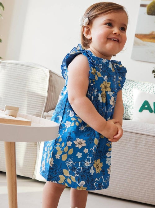 Robe bébé en popeline Flora - Kiabi
