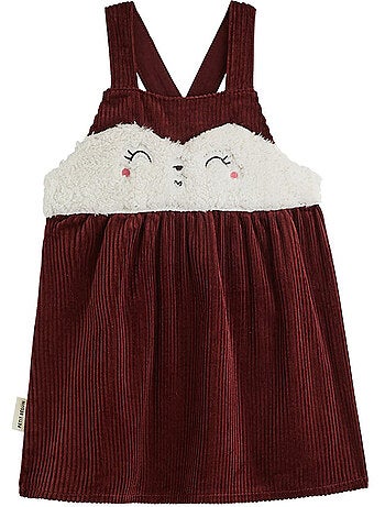 Robe bébé en velours côtelé aimée