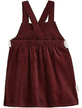 Robe bébé en velours côtelé aimée