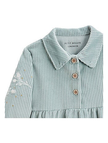 Robe bébé en velours côtelé Alma