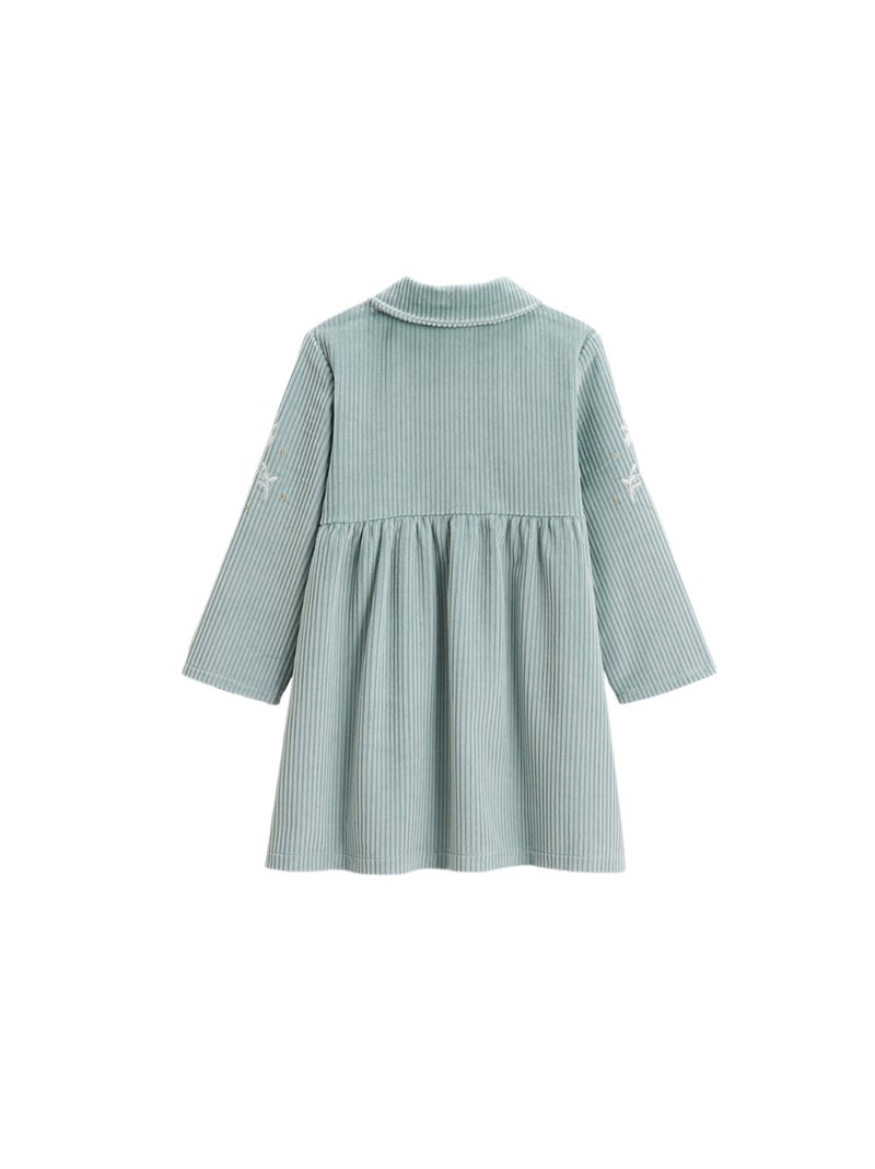 Robe bébé en velours côtelé Alma Bleu - Kiabi