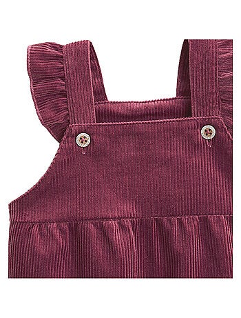 Robe bébé en velours côtelé Mila