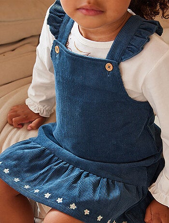 Robe bébé en velours côtelé Népal