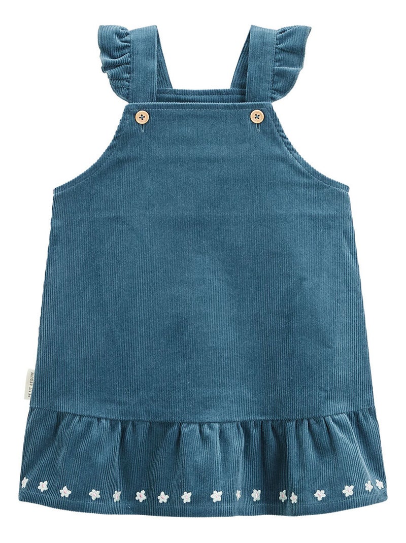 Robe bébé en velours côtelé Népal Bleu - Kiabi