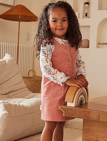 Robe bébé en velours côtelé Rosa