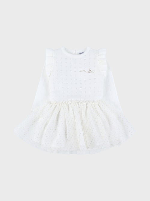 Robe bébé fille avec tricot Noukie's - Kiabi