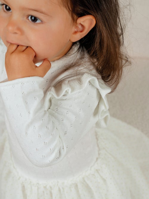 Robe bébé fille avec tricot Noukie's - Kiabi