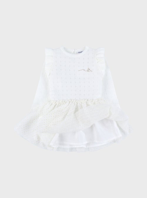 Robe bébé fille avec tricot Noukie's - Kiabi