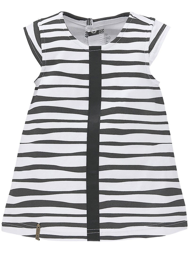 ROBE BEBE FILLE BLANC/NOIR Noir - Kiabi